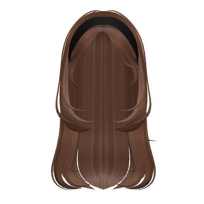 Layered Hair With Side Bangs, Brown Layered Hair, Hair With Side Bangs, Brown Hair Id, Sea Creatures Drawing, Brown Hair Roblox, Black Hair Roblox, Coding Clothes, Roblox Shirt