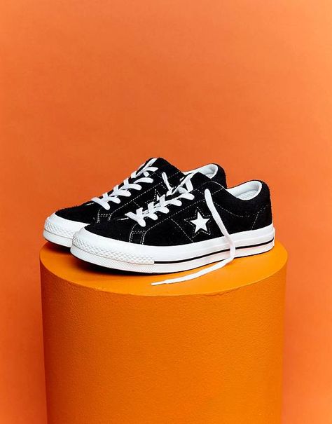 Baskets Converse, Star Converse, Basket Noir, Sneakers Fashion Outfits, Converse Style, Converse One Star, Sneakers For Men, Swag Style, Converse Sneakers