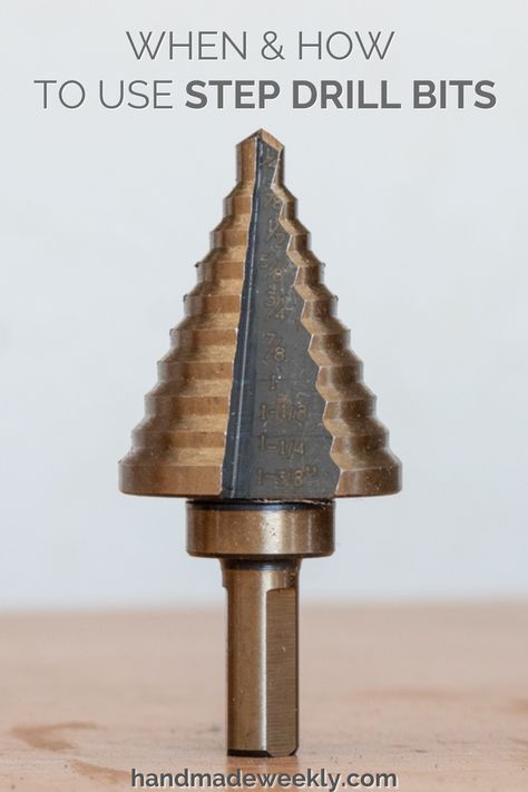 Drill Bits For Metal, How To Cut Metal, Splitting Wood, Cool Welding Projects, Wood Drill Bits, Step Drill, Diy Nightstand, Welding Table, Electronics Mini Projects