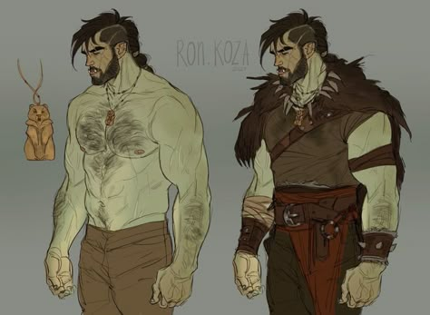 Big Dnd Character, Orc Dnd Character, Chad Aesthetic, Half Orc Dnd, Dnd Half Orc, Dnd Warrior, Orc Dnd, Half-orc Male, Dnd Orc