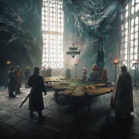 HOUSE OF THE DRAGON on Instagram: “Aegon and his council around the painted table. Taken from the 2023 World of Ice and Fire Calendar Which is your favorite event from the…” Dragonstone Castle, Aegon Targaryen, Breathing Fire, Game Of Thrones Artwork, Targaryen Art, Asoiaf Art, Gra O Tron, Calendar 2023, Ice And Fire