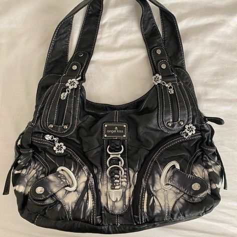 Angelkiss purse Image Swag, Leather Tie, Amazon Storefront, Pretty Bags, 2000s Fashion, Cute Bags, Tie Dye Print, Mode Inspiration, Dream Clothes