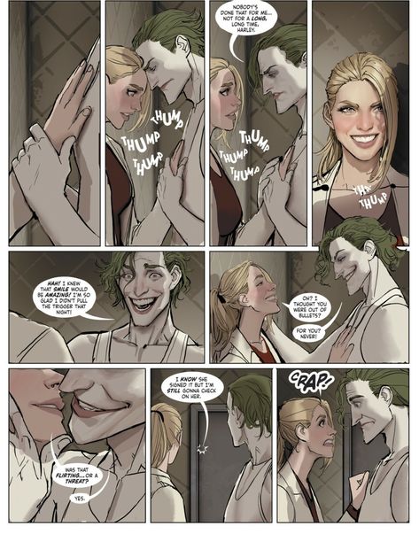 Harleen Comic, Harley Fanart, Harley Quinn Fanart, Harley X Joker, Stjepan Sejic, Joker X Harley, Joker Cartoon, Harley And Joker Love, Batman Vs Joker