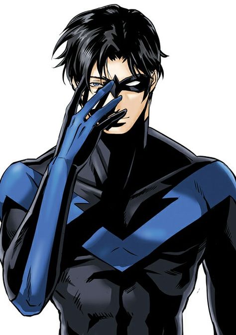 Night wing.....why are you such an attractive fictional chacter?? Haha but really Nightwing Art, Univers Dc, Damian Wayne, Dc Comics Characters, Batman Family, Jason Todd, Batman Robin, Detective Comics, Dc Characters