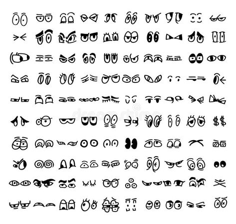 Drawn Eyes, Eyes Vector, Easy Graffiti, Easy Graffiti Drawings, Graffiti Wildstyle, 심플한 그림, Eye Expressions, Graffiti Text, Drawing Face Expressions