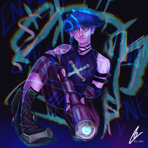 Thought id reimagine jinx as a guy. Male Jinx Fanart, Jinx Arcane Genderbend, Male Jinx Arcane Fanart, Arcane Oc Male, Jinx Genderbend, Male Jinx, Jhin League Of Legends, Jinx Cosplay, League Of Legends Comic