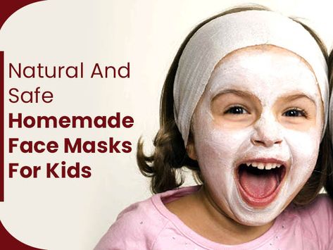 Girly Activities, Facial Recipe, Kids Spa Party, Diy Facial Mask, Face Mask For Kids, Spa Masks, Homemade Face Mask, Improve Skin Complexion, Masks For Kids