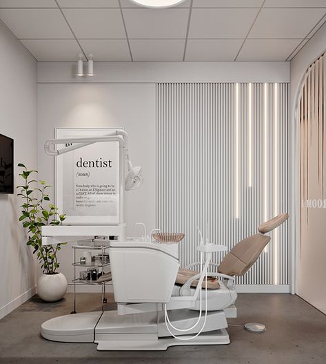 Dental Clinic on Behance Best Dental Clinic Design, Interior Design Dental Clinic, Interior Clinic Design, Dentist Design Interior, Dental Room Decor, Stomatology Design Interior, Dental Clinic Decor, Dentist Clinic Design, Dental Clinic Ideas