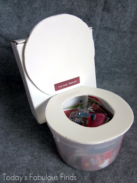 box funny valentine ideas and how to makethem | Flushing Toilet (Valentine Box) Valentine Box, Box Ideas, Valentines, Funny, White, Valentine's Day