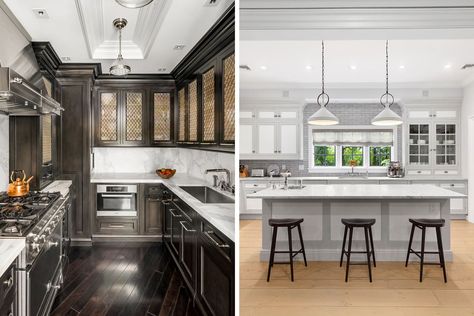 We'll take number 10, please! Million Dollar Kitchens, Stacked Ovens, Sub Zero Appliances, Fridge French Door, Minimal Kitchen, Modern Ranch, French Country Farmhouse, Hacienda Style, Poke Cake