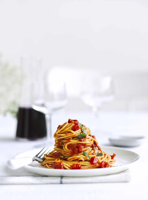 Spaghetti arrabbiata Spaghetti Arrabiata, Spicy Tomato Pasta, Spaghetti Sauce From Scratch, Best Spaghetti Recipe, Indulgent Recipes, Olive Magazine, Best Spaghetti, Spaghetti Sauce Recipe, Homemade Spaghetti Sauce