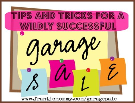 Tips & Tricks for a Wildly Successful Garage Sale Garage Sale Clothes, Online Garage Sale, Garage Sale Tips, Yard Sale Signs, Garage Sale Signs, Plan Garage, Sign Image, Pergola Design, Garage Sale Pricing