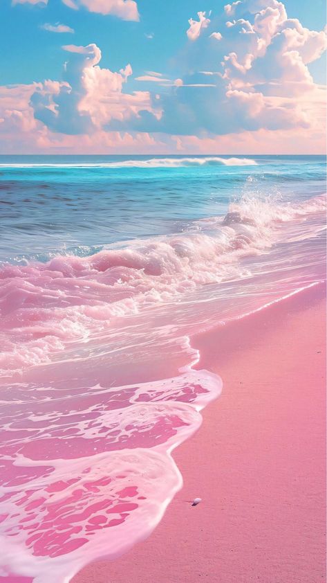 Pink Clouds Wallpaper, Beach Wallpaper Iphone, Dreamy Artwork, Iphone Wallpaper Sky, Sunset Background, Cloud Wallpaper, Wallpaper Nature Flowers, Pretty Landscapes, Summer Backgrounds