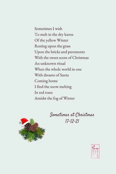 December Poems, Xmas Poems, Christmas Poems For Cards, Short Christmas Poems, Christmas Poetry, Christmas Poem, Christmas City, Santas Coming, Birth Of Jesus Christ