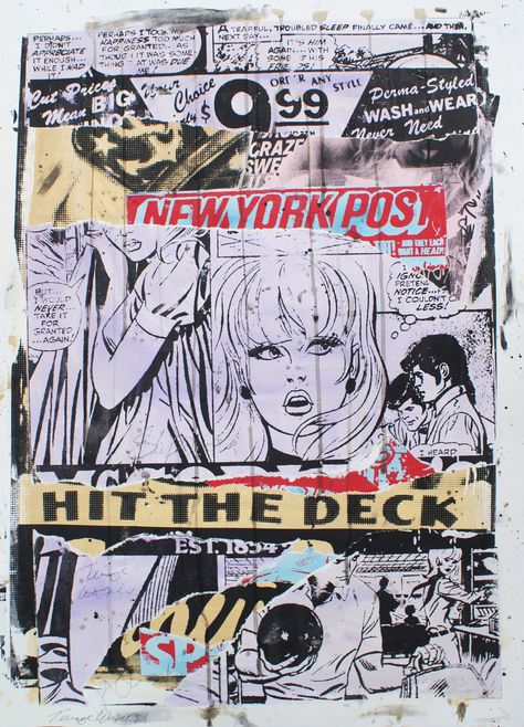 CHARLIE ANDERSON http://www.widewalls.ch/artist/charlie-anderson/ #CharlieAnderson #urbanpopart #contemporaryart Charlie Anderson Art, Charlie Anderson, Silkscreen Art, Y2k Poster, Y2k Posters, Punk Art, Punk Inspiration, Hip Hop Art, Dope Art