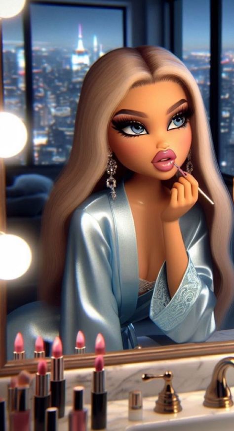 Blond Bratz, Bratz Dolls Aesthetic Profile Pic, Blonde Bratz, Dream Doll Aesthetic, Bratz Icon, Chloe Bratz, Cloe Bratz, Bratz Art, Bratz Characters