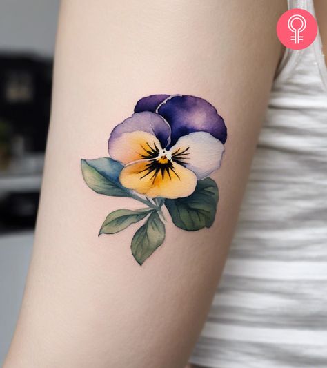 Pansy Tattoo Color, Pansy Tatoos, Pansy Flowers Tattoo, Purple Pansy Tattoo, Pansy Tattoos, Tattoo Sayings, Pansy Tattoo, Tribute Tattoos, Shading Drawing