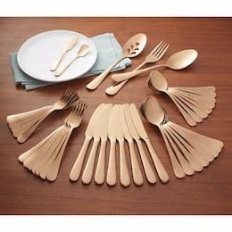 Copper Flatware, Gold Silverware, Desert House, Country Door, 2024 Design, Serving Fork, Sugar Spoon, Dinner Fork, Salad Fork