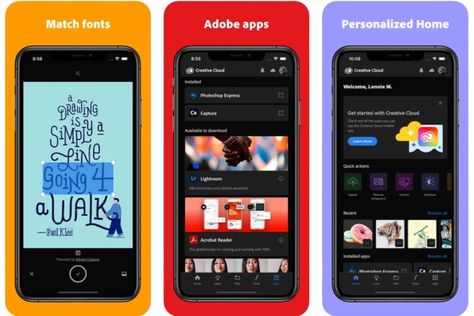 The best font apps for the iPhone and iPad | Digital Trends Font Apps, Party Font, Adobe Apps, Photoshop Express, Ttf Fonts, Apple Mobile, Popular Apps, Font Setting, Adobe Creative Cloud