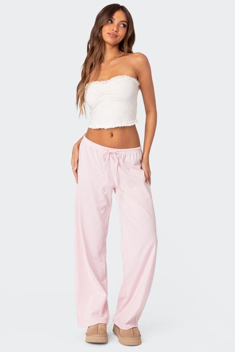 Olivia Striped Loose Fit Pants Loose Fit Pants, Cute Pants, Outfit Inspo Casual, Cute Preppy Outfits, Lazy Day Outfits, Pink Pants, Pink Outfits, Cute Everyday Outfits, Fit Pants