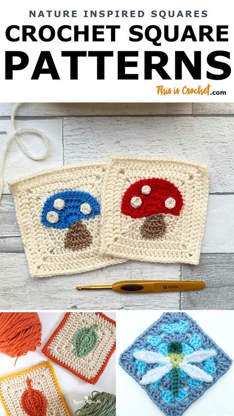 Free Crochet Square, Granny Square Pattern Free, Crochet Cat Pattern, Crochet Weaves, Crochet Square Patterns, Granny Squares Pattern, Granny Square Crochet Pattern, Square Patterns, Crochet Square