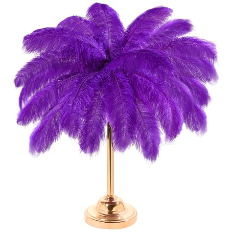 PRICES MAY VARY. Ideal Package to Meet Your Needs: there are 30 pieces of purple ostrich feathers, measuring about 14-16 inches, adequate in quantity can satisfy your diverse decoration demands; You can also share them with your friends and family to experience the beautiful atmosphere Large Ostrich Feathers: the purple feathers for crafts are decorated with ostrich feathers, soft and smooth, light and fluffy, no smell, all the feathers have been cleaned, can be applied as decorations for a long Feather Wreaths, Art Deco Miami, Purple Art Deco, Crafts Thanksgiving, Centerpieces For Wedding, Purple Feathers, Wedding Party Centerpieces, Feather Centerpieces, Feather Duster