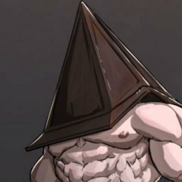 Dbd Pyramid Head, Pyramid Head Icon, Female Pyramid Head Art, Pyramid Head Pfp, Pyramid Head Silent Hill, Pyramid Head Sketch, Pyramid Head Fanart, Hot Pyramid Head Fanart, Pyramid Head Art