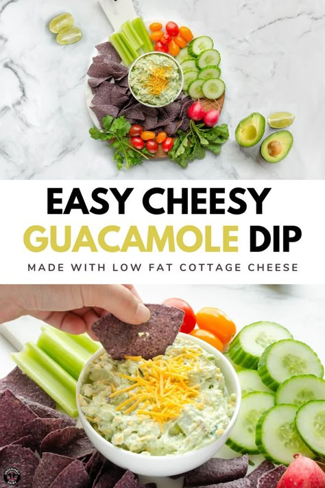 Everyone loves a great guacamole. And, in our opinion, everyone loves cheese. Our Cheesy Guacamole has added savory flavor from sharp Cheddar and high-quality protein from cottage cheese which makes it a nutritious and delicious snack choice. Guacamole Dip Recipes, Guacamole Dip, Recipes Yummy, Crowd Pleasing Recipes, Guacamole Recipe, Easy Cheesy, Sharp Cheddar, Avocado Recipes, Yummy Dips