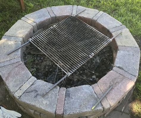 Steel Fire Pit Ring, Fire Pit Grill Grate, Fire Pit Grate, Pit Bbq, Stainless Steel Fire Pit, Fire Pit Cooking, Fire Pit Ring, Fire Pit Bbq, Bbq Grill Design