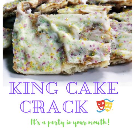 Mardi Gras Desserts, Fancy Kitchen, Holiday Treats Recipes, King Cake Recipe, Cake Dip, Mardi Gras King Cake, Mardi Gras Food, Treats Recipes, Mardi Gras Party