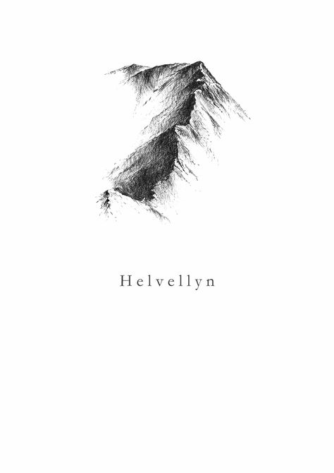 Helvellyn Print FW ONLINE Quality scaled image Feather & Wild Lake District Tattoo, Print Greeting Cards, Mountain Ranges, The Lake District, Black N White Images, Tree Print, Lake District, Colour Images, Limited Edition Prints