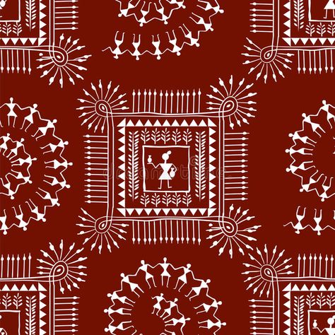 Indian Wall Painting, Worli Painting, Warli Painting, Handmade Paper Art, Garden Wall Designs, Paisley Print Design, Gallery Wall Nursery, Paisley Art, Poster Drawing