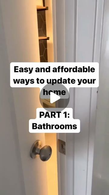 Red Bow Real Estate on Instagram: "Does your bathroom need an upgrade? 🤔 🤗 🎬 TikTok: @spetrichhome 

Tamika Ellsworth
Founder/REALTOR®
tamikaellsworth
📱 (408) 561-7922
📧 tamika@redbowre.com
💻 www.redbowre.com

#home #bathroom #update #upgrade #diy #affordable #ideas" Bathroom Renovation Diy, Condo Bathroom, Budget Bathroom Remodel, Cabin Bathrooms, Restroom Decor, Farmhouse Style House Plans, Home Fix, Budget Friendly Decor, Bathroom Update