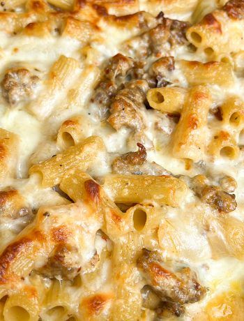 Creamy Sausage Pasta Bake, Sausage And Alfredo Sauce, Sweet Sausage Pasta, Ground Italian Sausage Pasta Recipes, Breakfast Sausage Pasta, Chicken Sausage Alfredo Pasta, Sausage Alfredo Rigatoni, Sweet Italian Sausage Recipes Easy, Italian Sausage Recipes For Dinner Pasta