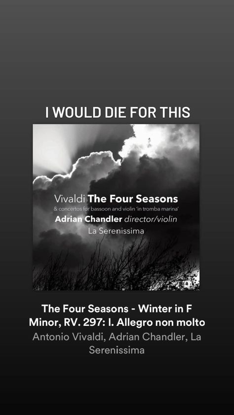 Vivaldi Winter, Vivaldi Four Seasons, Bassoon, Four Season, The Four, Four Seasons, Rv, Poetry, Vinyl