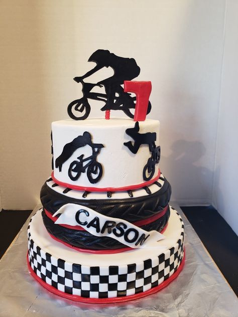 BMX bike birthday cake Bmx Birthday Party, Bike Birthday Cake, Cake Bike, Bmx Cake, Bike Cake, Skateboard Party, Bike Party, Bike Birthday, Bike Cakes