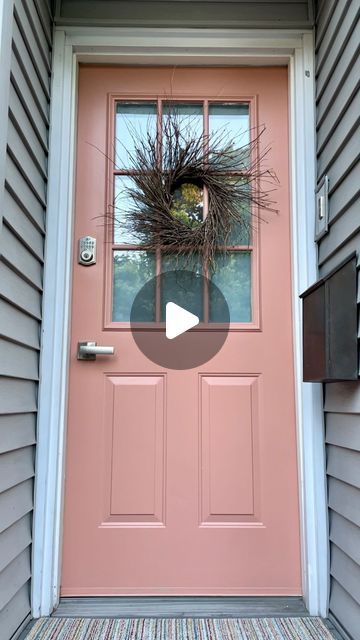 Cityline on Instagram: "@benjaminmoore paint expert @sharon_grech felt like her front door could benefit from a bit of change. A bit of… pink! 💕  If you’re looking for a fun + creative project to lightly challenge yourself with this summer (one that also boosts curb appeal)… we’ve got just the thing ✨🚪  🎨: AURA Exterior Satin, Colour from Williamsburg Collection Lightfoot Salmon CW—220  #painting #paintingwithpink #pinkdoor #benjaminmoore #paintprojects" Boost Curb Appeal, Pink Door, Exterior Front Doors, Pink Paint, Challenge Yourself, The Thing, Painting Projects, Curb Appeal, This Summer