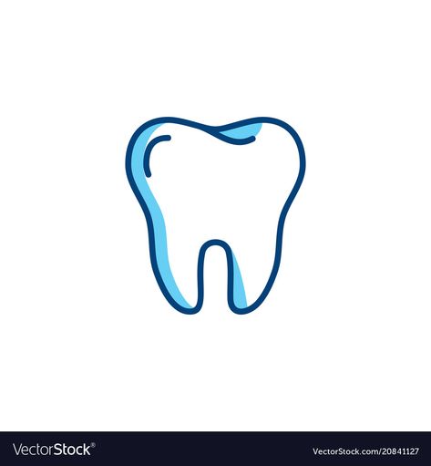 Tooth Illustration Dentists, Teeth Logo Design, Dentist Logo Ideas, Tooth Logo Design, Dentist Icon, Dental Clinic Logo Design, Dent Logo, Dental Illustration, Dental Icon