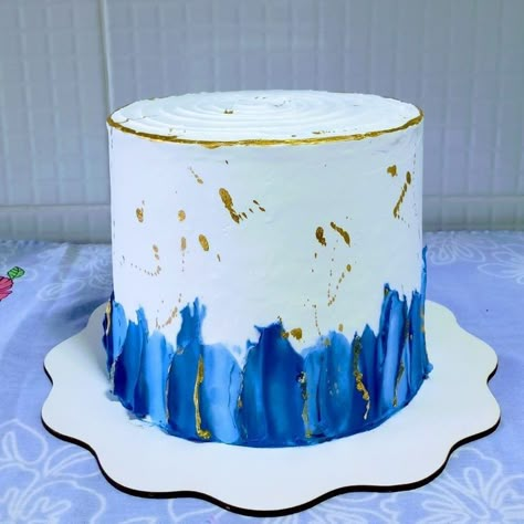 29 Birthday Cakes For Him, Modern Birthday Cakes, Buttercream Cake Designs, Galaxy Cake, Birthday Cake For Husband, 21st Cake, Birthday Cake For Him, New Year's Cake, Simple Cake Designs