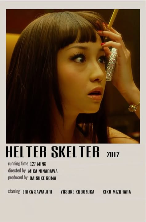 Helter Skelter 2012 Poster, Helter Skelter Poster, Life In A Year Movie, Dark Feminine Movies, Femcel Movies, Movie Recs, Movie Bloopers, Film Recommendations, Movies To Watch Teenagers