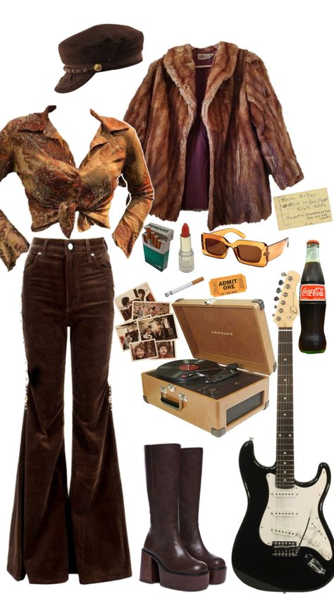 1970s Rock Fashion, 70s Rockstar Fashion, 70s Witch, 70s Outfit Inspiration, Wacky Fashion, Retro Outfits For Women, 70s Outfits Aesthetic, Whimsigoth Outfits, 1970s Outfits