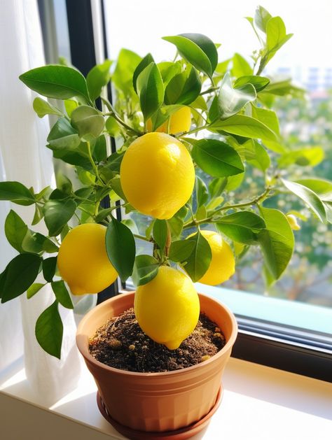 5 Tips for Successfully Growing Lemons... - Grow Your Garden | Facebook Lemon Trees Backyard, Small Lemon Tree, Mini Lemon Tree, Growing Lemons, Lemon Tree Potted, Indoor Lemon Tree, Art Piece Ideas, Tree Indoor, Small Vegetable Gardens