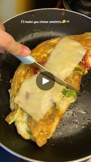 265K views · 10K reactions | Cheese Omelette✨

Ingredients:

3 eggs 
1/2 tsp salt
1 tsp black pepper 
2 tbsp fresh coriander 
3-4 tomato slices 
1 capsicum 
Mozzarella cheese 
Cheddar cheese slices 
2 tbsp oil

🧀 Keep the flame low while cooking it. 
.
.
.
.
.
.
[ cheese omelette recipe, easy breakfast ideas, quick omelette recipe, cheesy breakfast, protein-packed breakfast, comfort food ] 
#cheeseomelette #breakfastinspo #egglovers #foodielife #breakfastideas #comfortfood #foodreel #instafoodie #quickmeals #yummybreakfast #foodbloggers #reelitfeelit #breakfastgoals | nemrah | artmeetsfoodd · Original audio Omelette Ingredients, Easy Breakfast Ideas Quick, Breakfast Ideas Quick, Cheese Omelette Recipe, Omelette Recipe Easy, Cheesy Breakfast, Breakfast Protein, Breakfast Omelette, Easy Breakfast Ideas