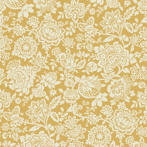 A full roll of this product is 20.5 inches wide and 396 inches long. A full roll can cover up to 56 square feet depending on the design match and pattern repeat. A sample of this product is 8 inches by 11 inches. Originally inspired by Laura and Bernard Ashley's visits to India this classically ornate print was first launched as part of the 1990 Home Collection. The Trailing Laurissa print features beautifully stylised flowers trailing high. Laura Ashley Trailing Laurissa in this beautiful Pale Ochre Wallpaper, Champagne Fountain, Stylised Flowers, Black Texture Background, Bra Tips, Graham Brown, Ochre Yellow, Wall Murals Painted, How To Hang Wallpaper