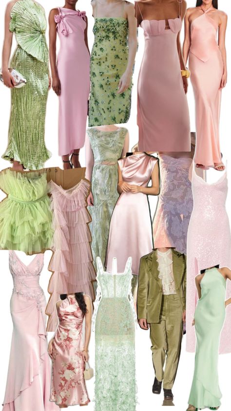 Pastel Garden Party Outfit, Pastel Dress Code Wedding, Pastel Colors Dresses Outfit, Pastel Wedding Guest Attire, Wedding Guest Dress Garden Party, Wedding Dress Code Guide For Guests, Spring Garden Wedding Guest Outfit, Pastel Wedding Guest Dress Code, Spring Themed Outfits