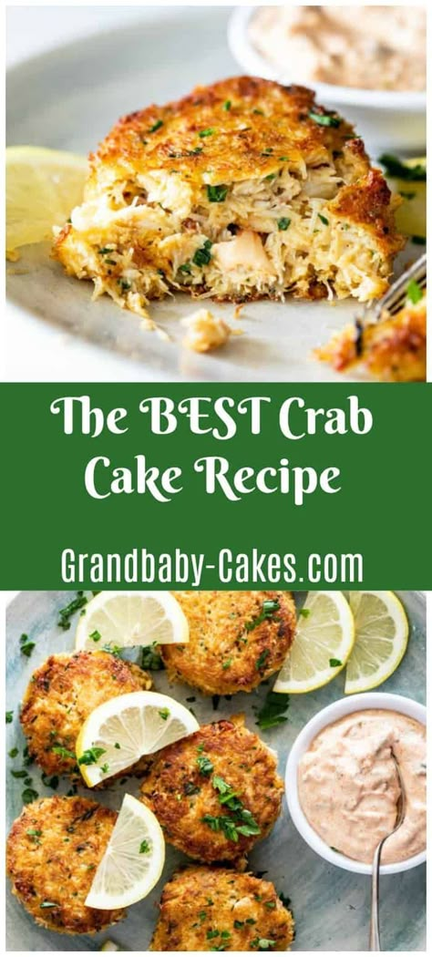 Crab Cakes Recipe Best, Crab Cake Recipes, Crab Meat Recipes, Crab Dishes, Crab Cake Recipe, Best Seafood Recipes, Crab Cake, Crab Recipes, Old Bay