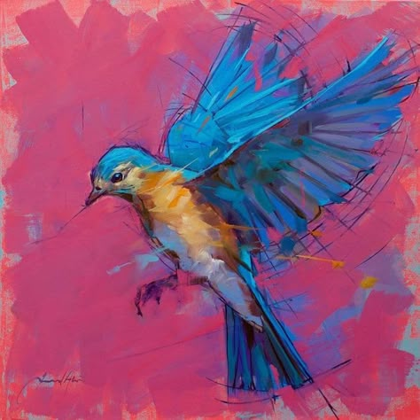 Vibrant Bird Paintings Capture the Beauty of Feathered Friends in Flight Jamel Akib, Bird Painting Acrylic, Bird Artists, Bird Paintings, Oil Art, English Artists, In Flight, Birds Painting, Abstract Artists