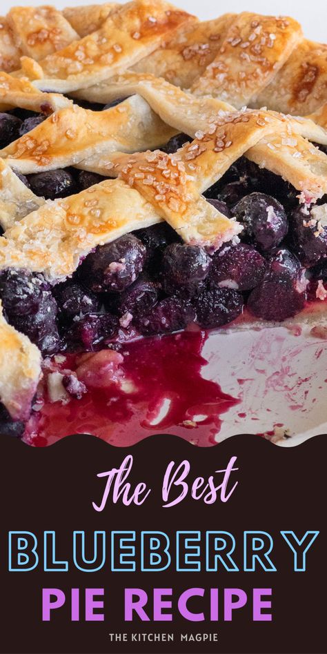 Homemade Blueberry Pie Recipe, Blueberry Pie Recipe With Frozen Berries, Maine Blueberry Pie, 4th Of July Block Party, Blue Berry Pie, Best Blueberry Pie Recipe, Best Blueberry Pie, Easy Blueberry Pie, Today Recipes