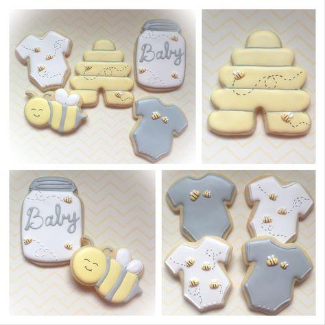 Bee Bumble bee Bumblebee Baby Babee Mom to bee Bumble bee cookies Bumblebee cookies Baby shower Baby shower cookies Baby boy Baby girl Gender neutral Cookies Decorated sugar cookies Decorated sugar cookies for baby shower Cookie favors Party favors Bumblebee Cookies, Gender Neutral Cookies, Neutral Cookies, Baby Shower Cookies For Girl, Baby Shower Ideas Gender Neutral, Bee Cookies, Elephant Baby Shower Theme, Party Cookies, Baby Boy Shower Favors