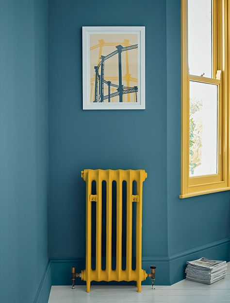 Teal - Matt - Easy Clean | Crown Paints Teal Hallway, Bathroom Feature Wall, Hallway Paint, Stairs In Kitchen, Crown Paints, Teal Paint, Teal Walls, Painted Ceiling, Hallway Decorating